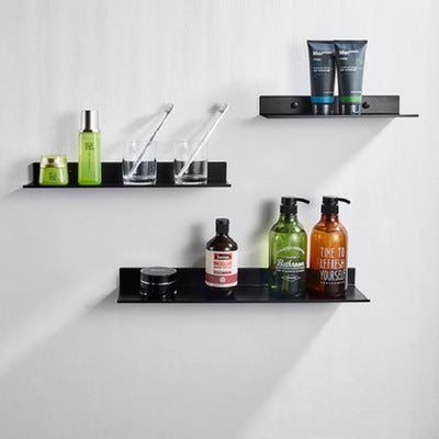 Matte Wall-Mounted Bathroom Shelf