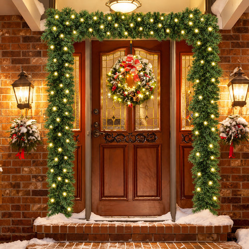 Pre-Lit Christmas Garland