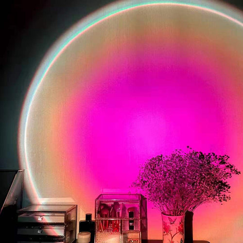 Sunset Projection Lamp – Rainbow & Sunset Red Glow