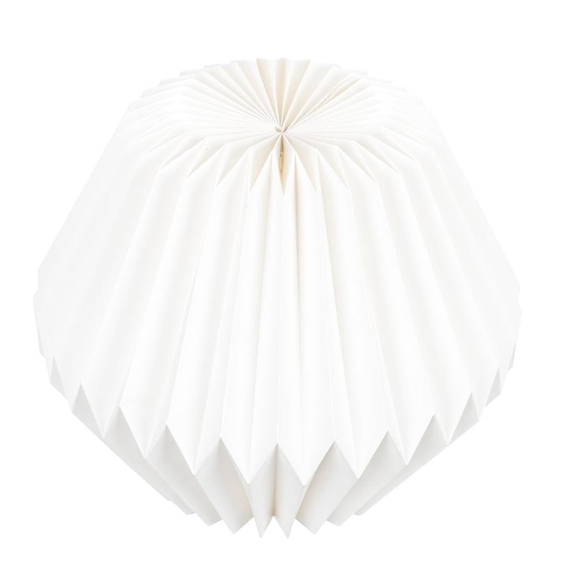 Origami paper lantern pendant shade in drum