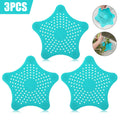 Starfish Silicone Drain Hair Catchers – Set of 3 – view 11