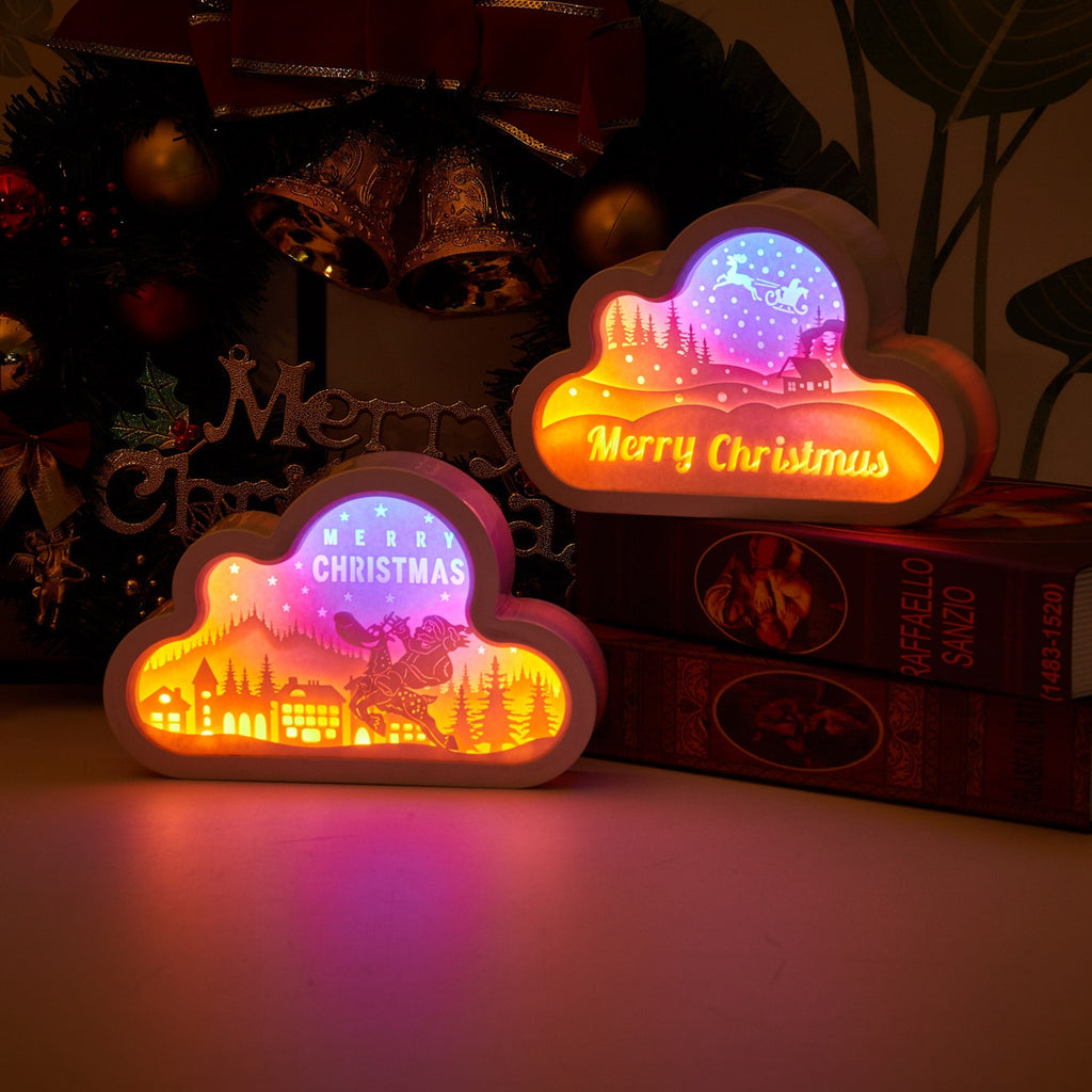 Cloud paper carving night light – view 9