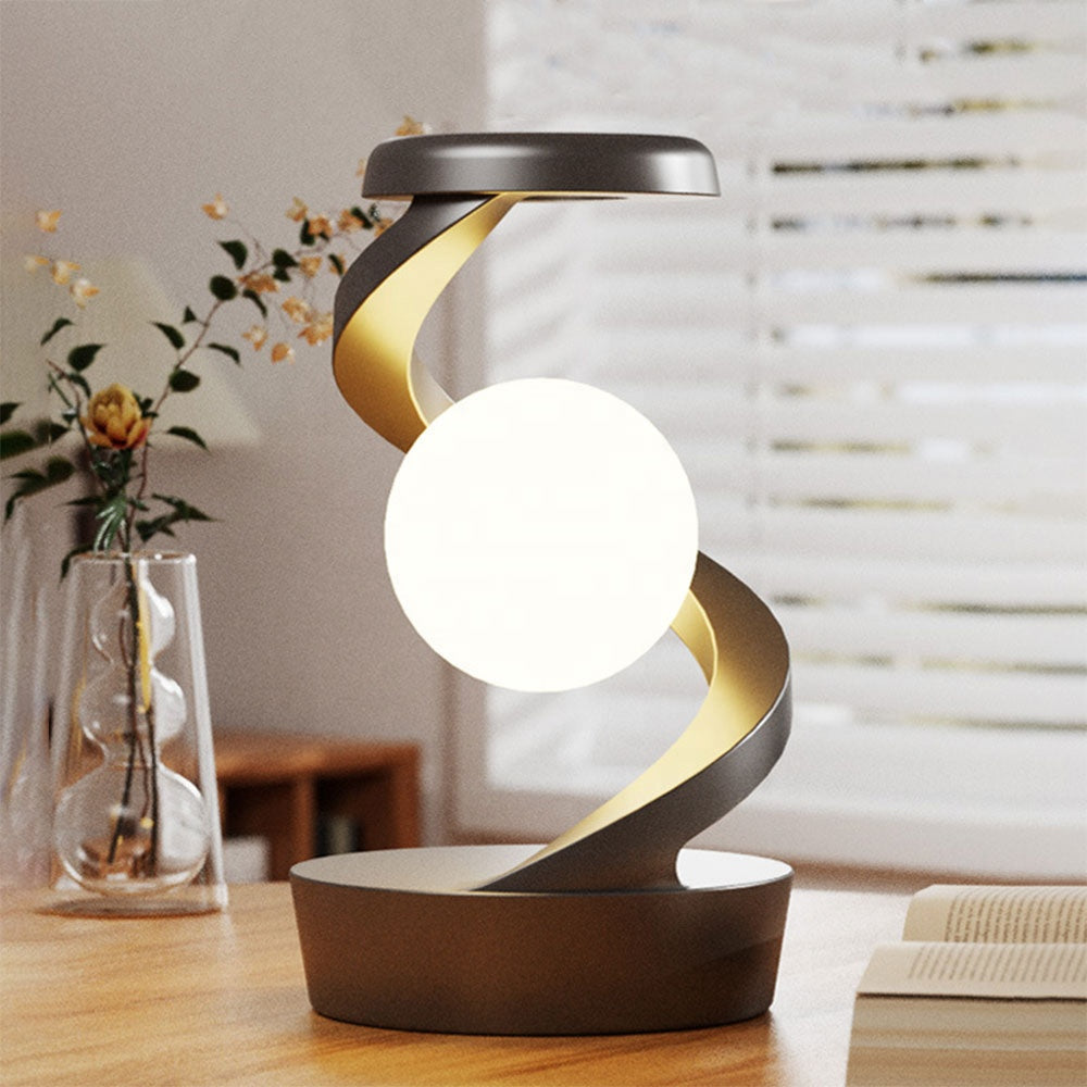 Spiral LED table lamp