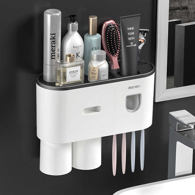 Magnetic Toothbrush Holder with Toothpaste Squeezer – view 11