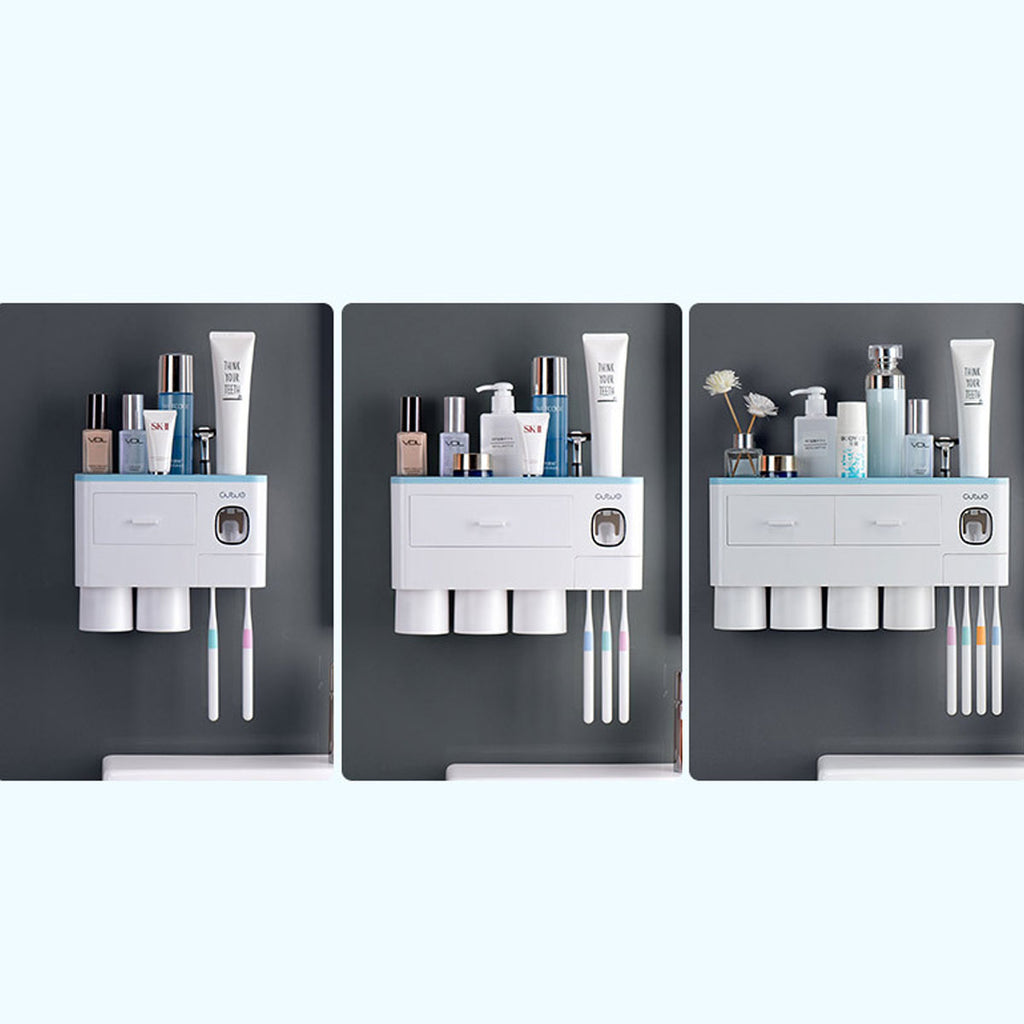 Magnetic Toothbrush Holder with Toothpaste Squeezer – view 8