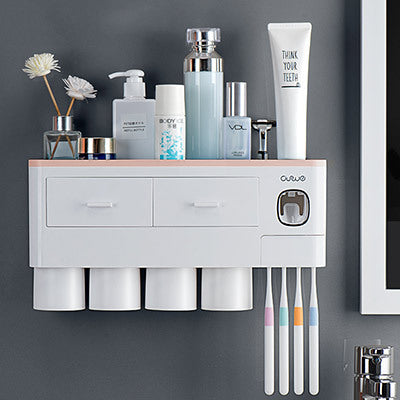 Magnetic Toothbrush Holder with Toothpaste Squeezer – view 29