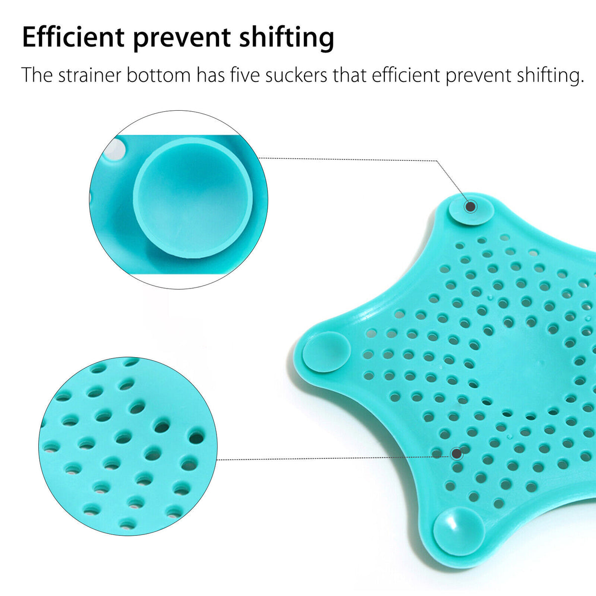 Starfish Silicone Drain Hair Catchers – Set of 3 – view 7