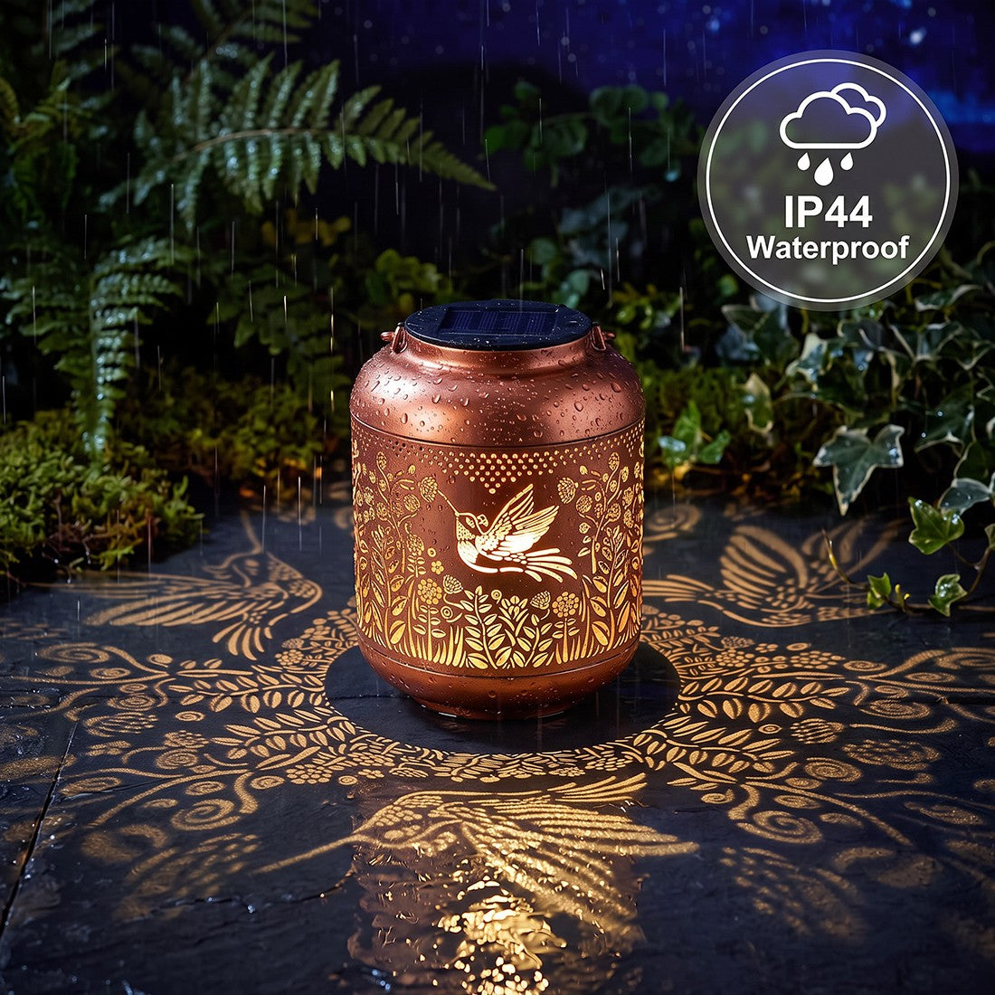 Hummingbird solar lantern – view 4