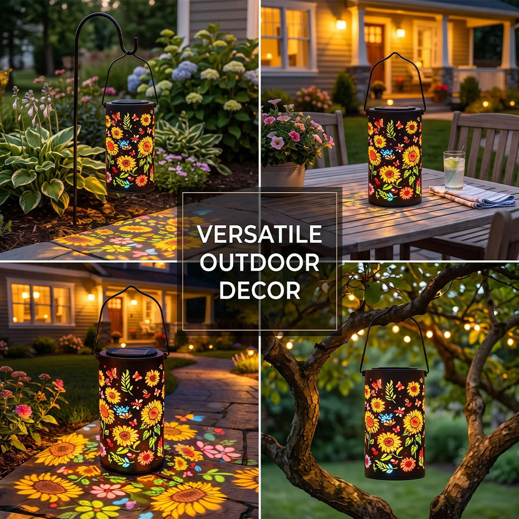 Sunflower solar lantern