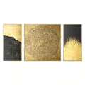 Abstract gold canvas wall art – view 2