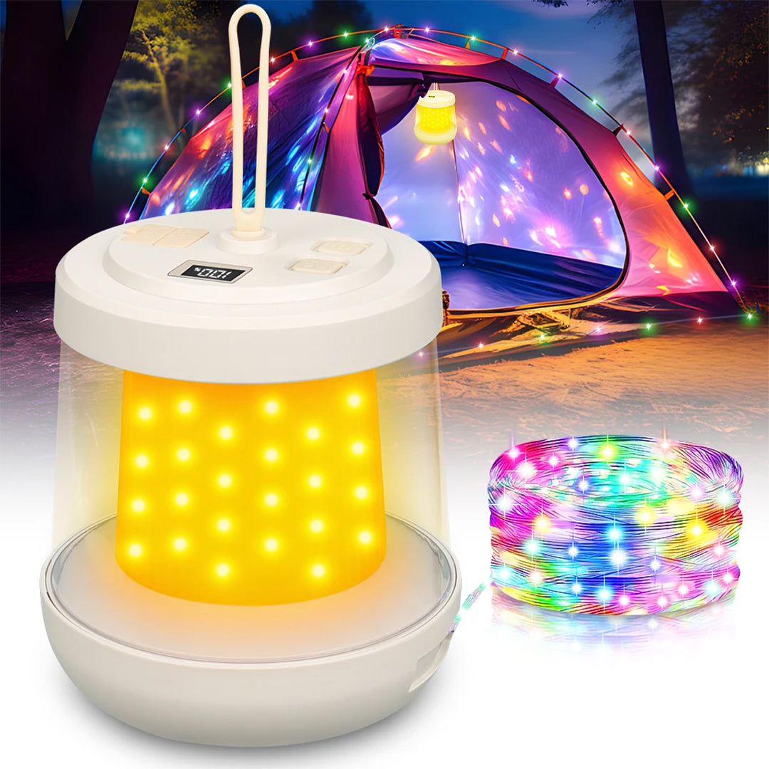 Camping lantern with power bank