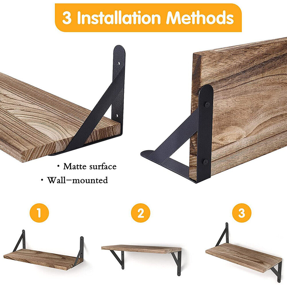 Corner floating shelves – view 3