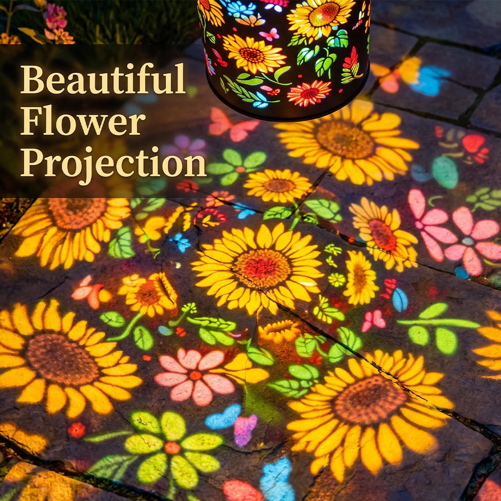 Sunflower solar lantern – view 2
