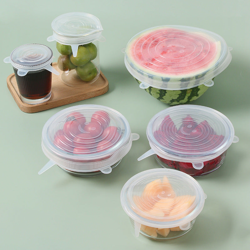 6-Piece Silicone Stretch Lids Set – main image