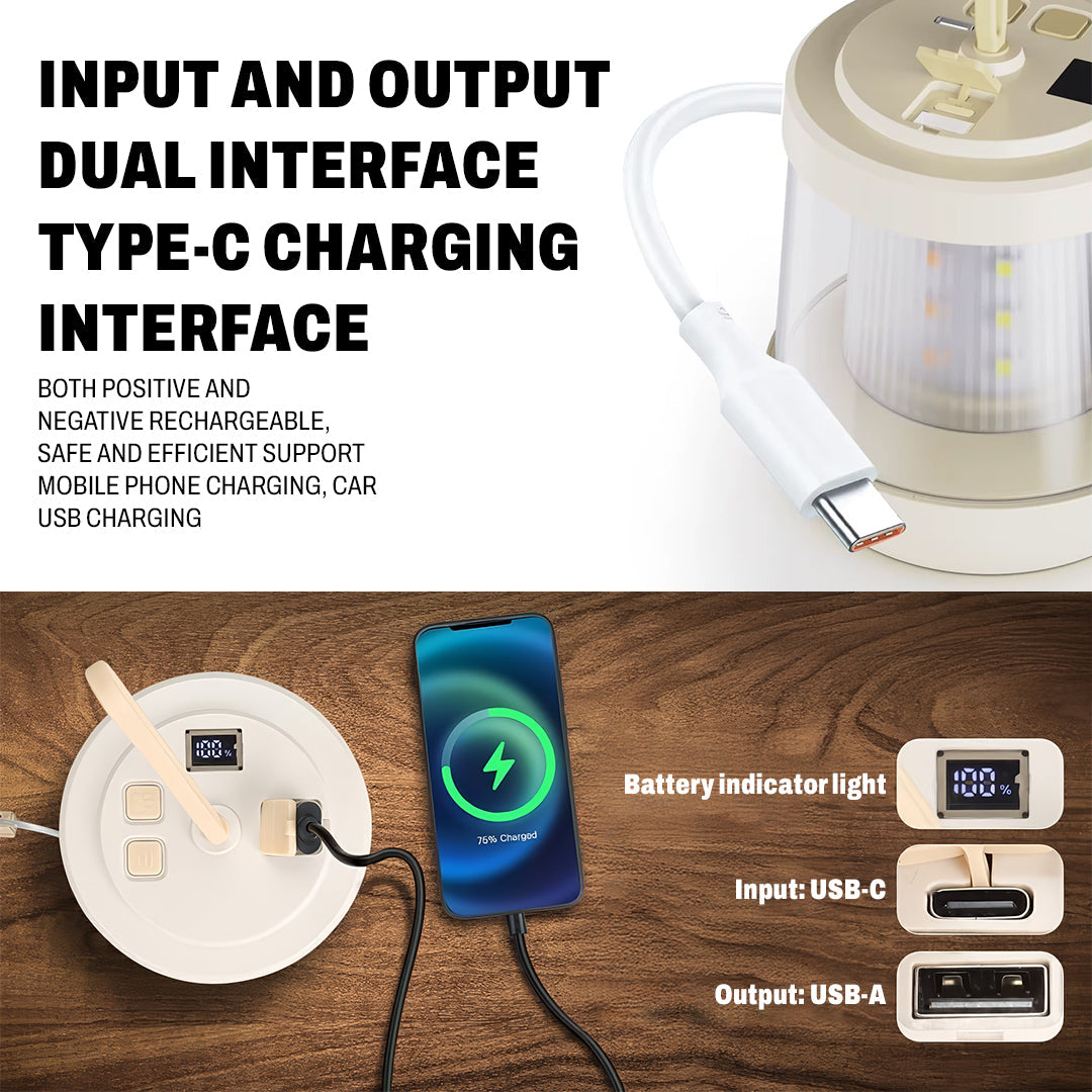 Camping lantern with power bank – view 5