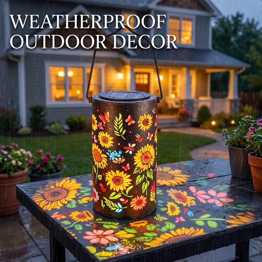 Sunflower solar lantern – view 10