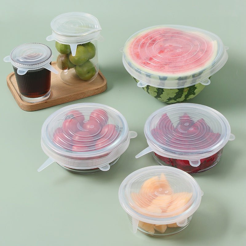 6-Piece Silicone Stretch Lids Set - Lumora