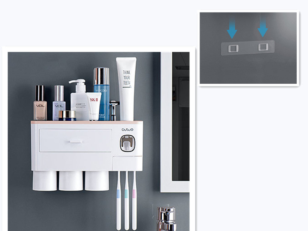 Magnetic Toothbrush Holder with Toothpaste Squeezer – view 26
