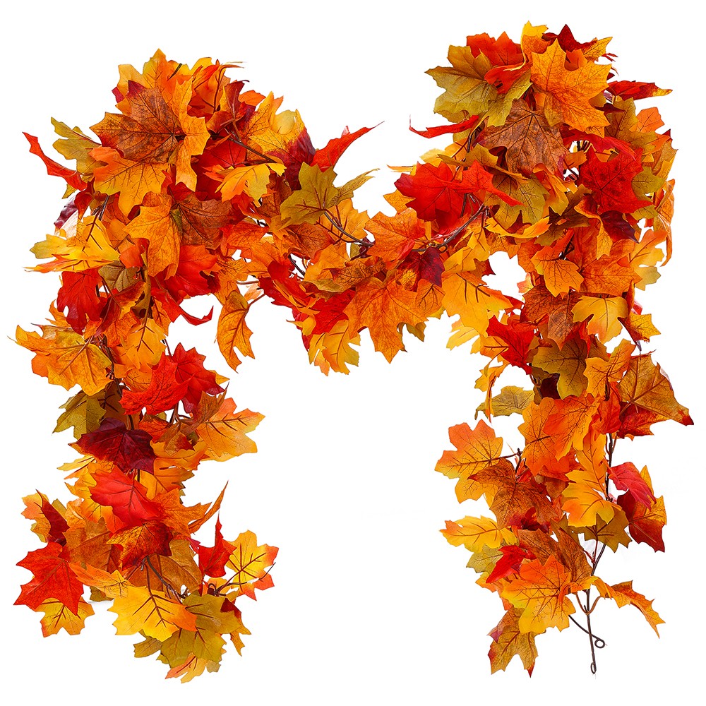 Maple leaf LED garland – view 6