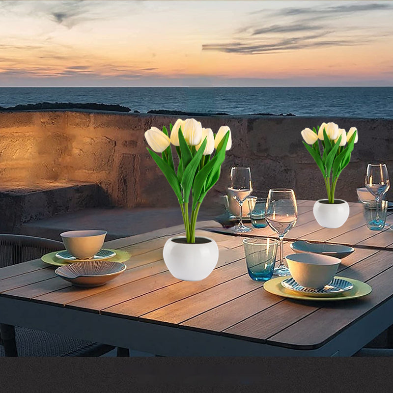 LED tulip flowerpot lamp – view 2