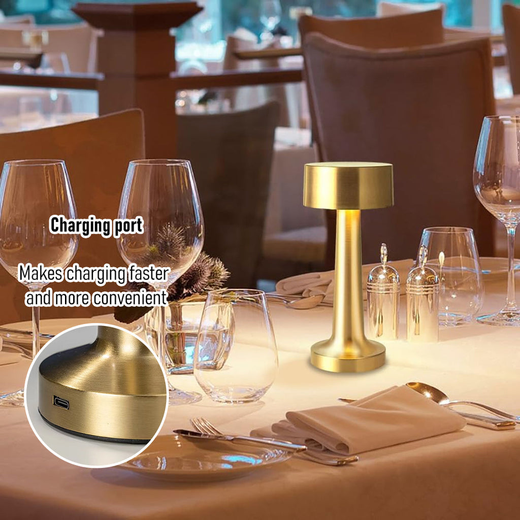 Cordless metal touch table lamp – view 4