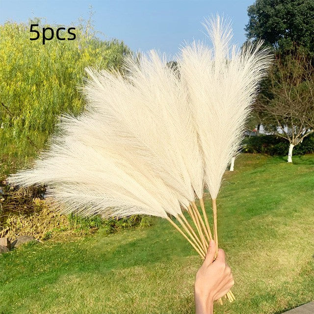 Artificial pampas grass bouquet in Style A, 5 pack