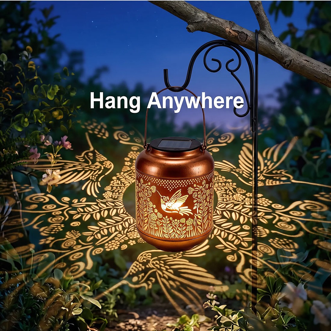 Hummingbird solar lantern – view 5