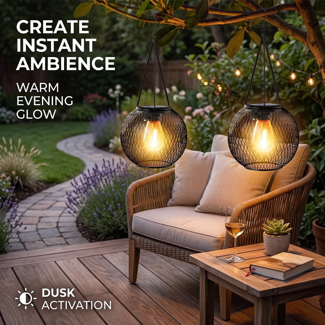 Solar hanging lanterns – view 8