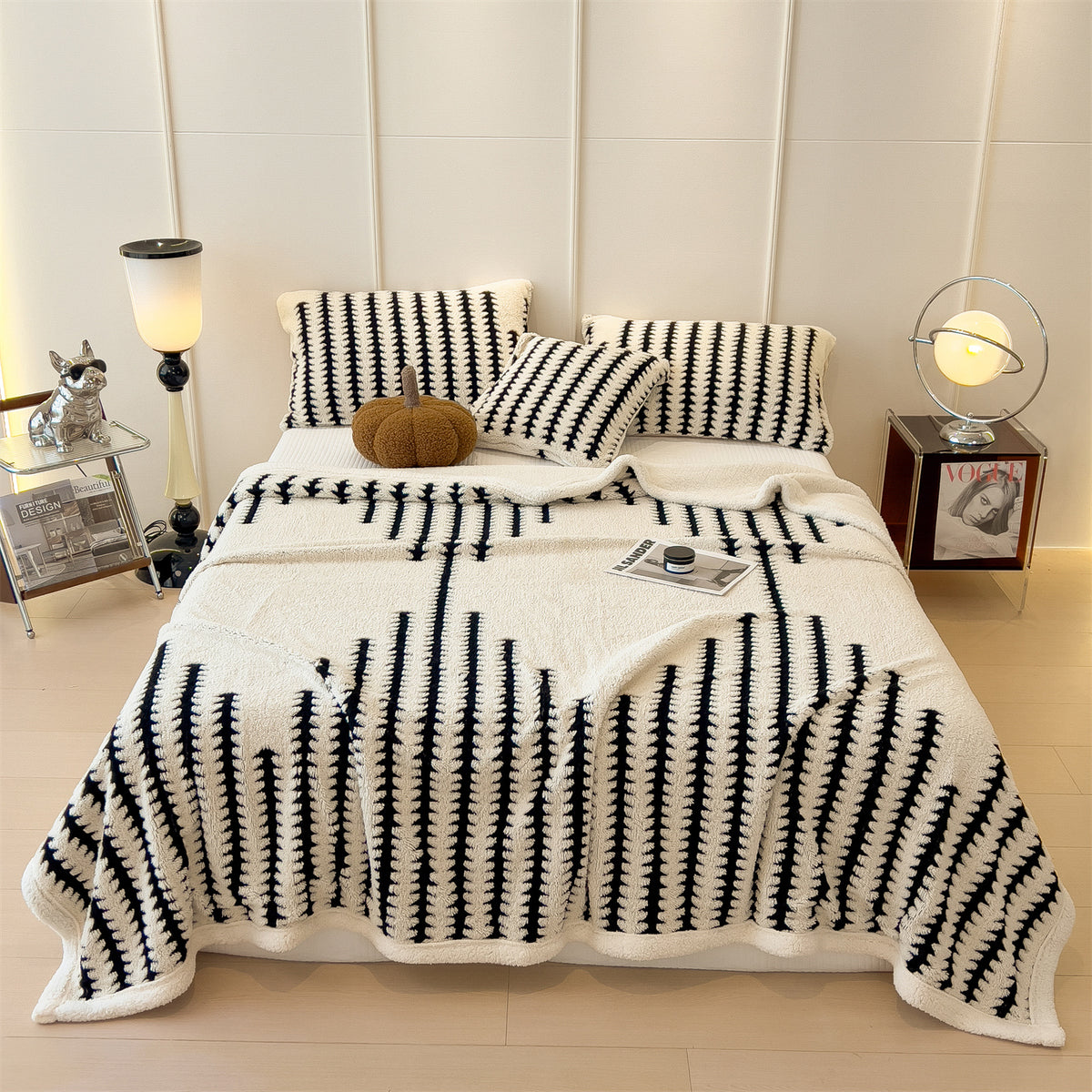 Textured jacquard throw blanket – view 5