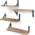 Corner floating shelves