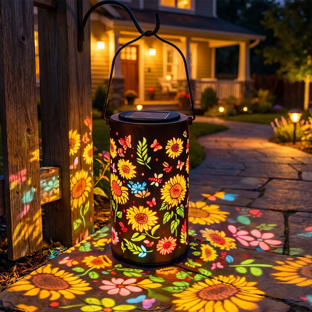 Sunflower solar lantern – view 6