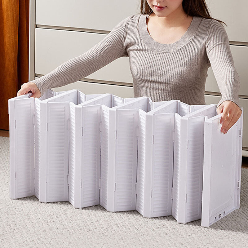Unfolding the shoe storage boxes