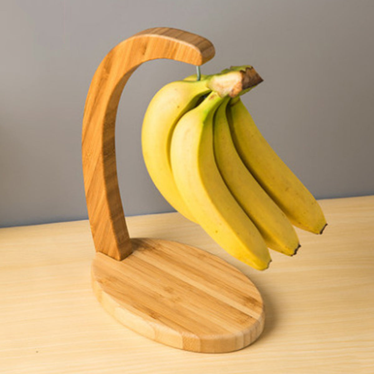 Bamboo banana hanger fruit stand