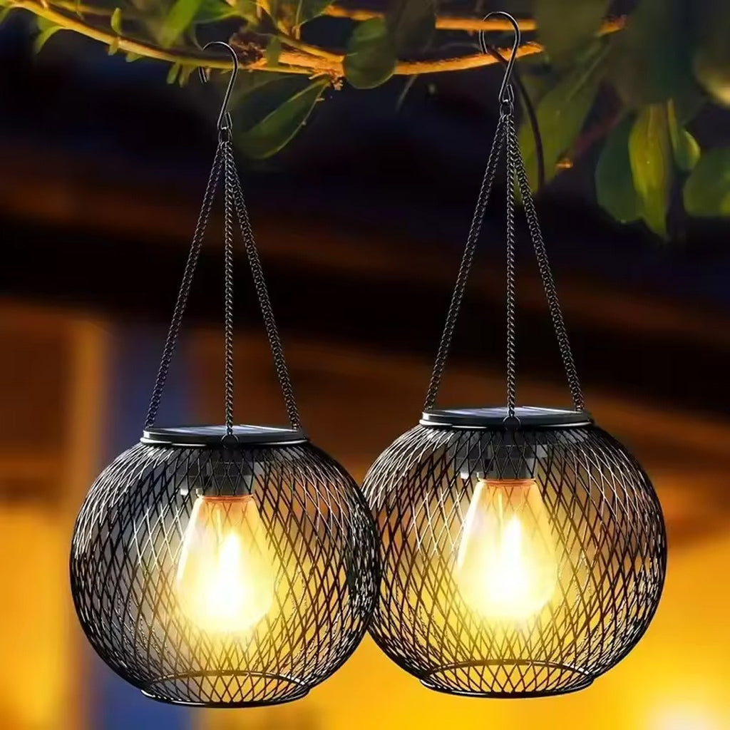 Solar hanging lanterns – pack of 2