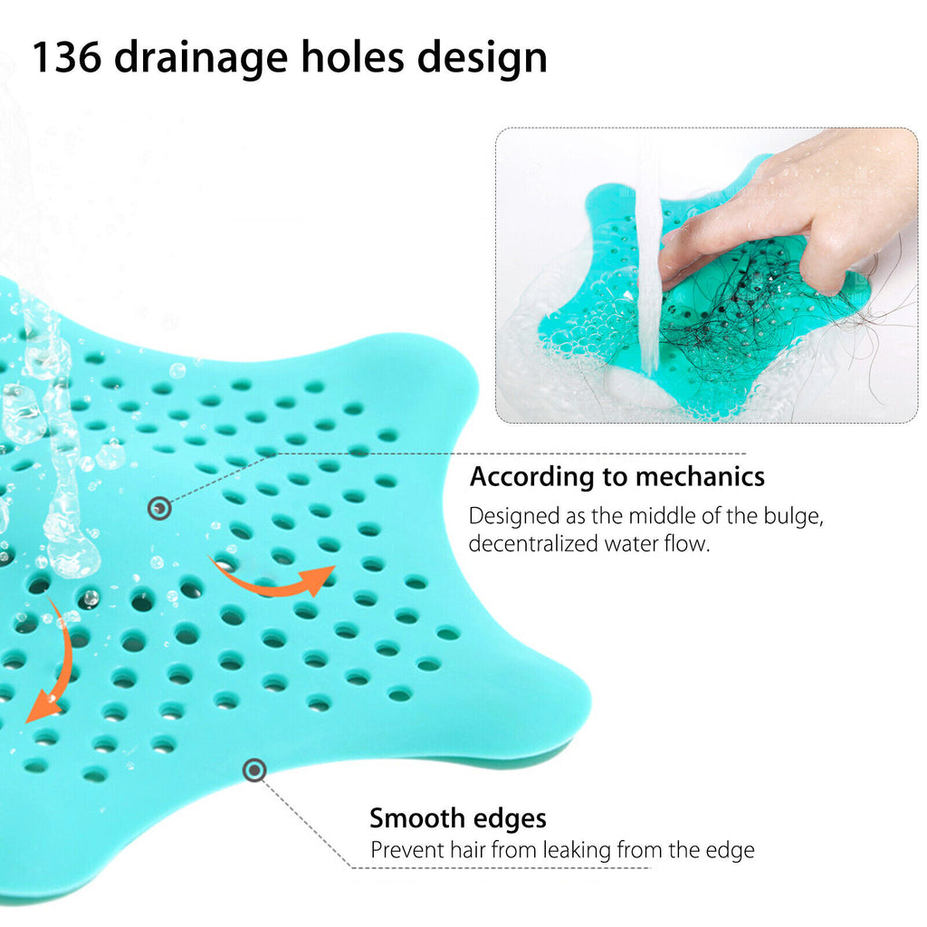 Starfish Silicone Drain Hair Catchers – Set of 3 – view 10