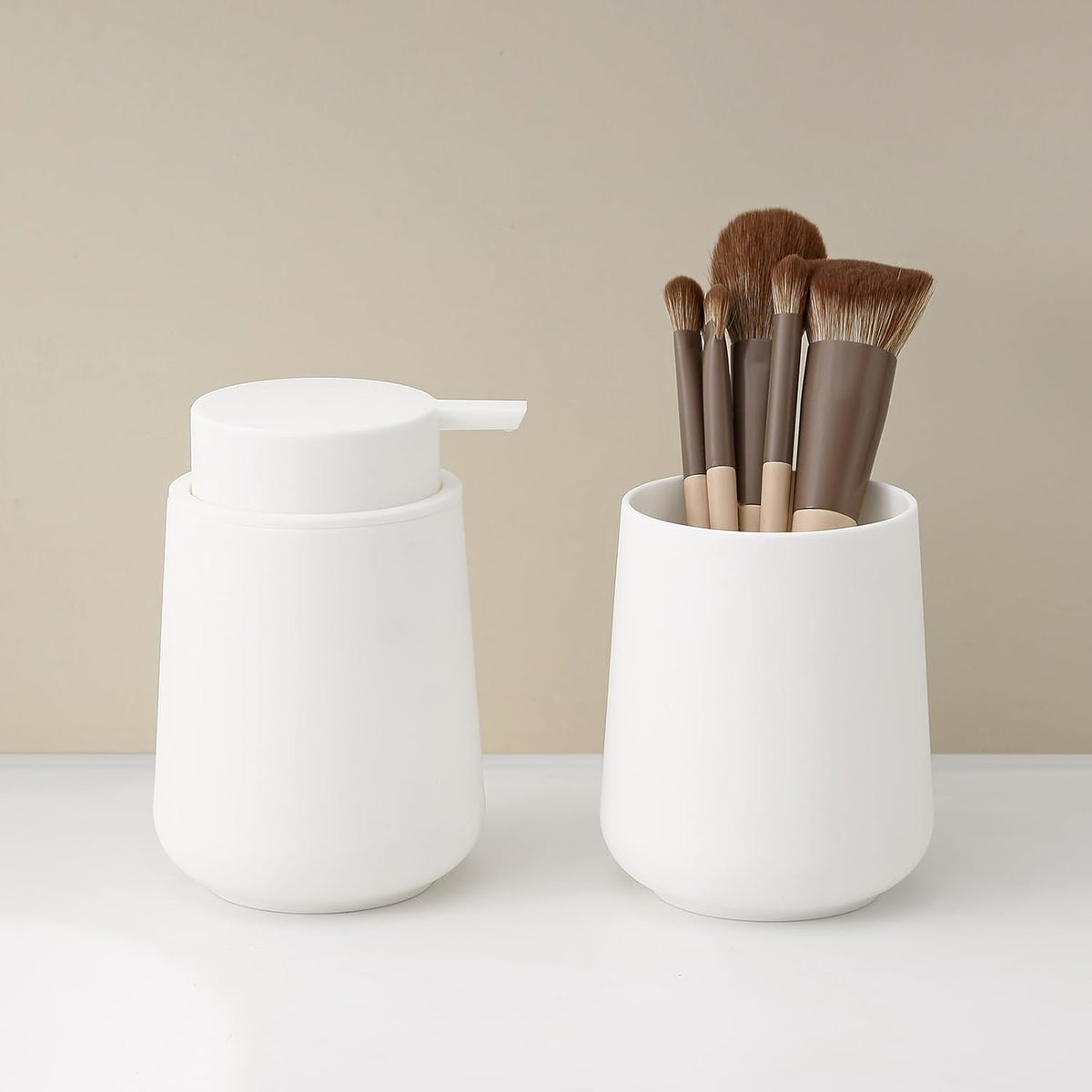 Matte Bathroom Accessories – Soap Dish, Dispenser & Tumbler – view 3