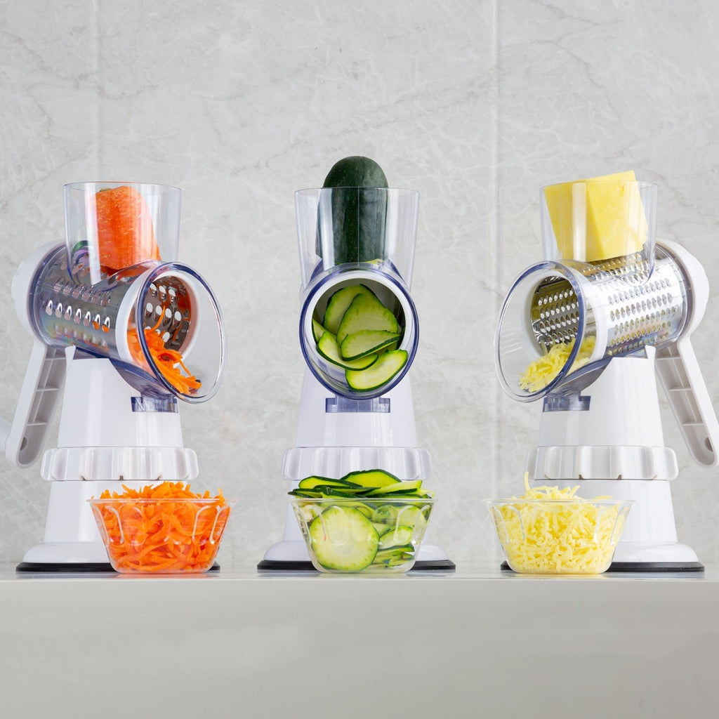 3-in-1 Rotary Vegetable Slicer, Shredder & Grater – view 3