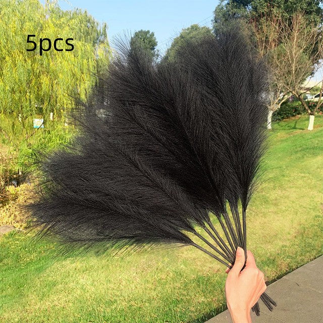 Artificial pampas grass bouquet in Style G, 5 pack