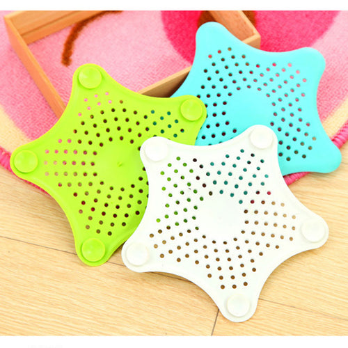 Starfish Silicone Drain Hair Catchers – Set of 3