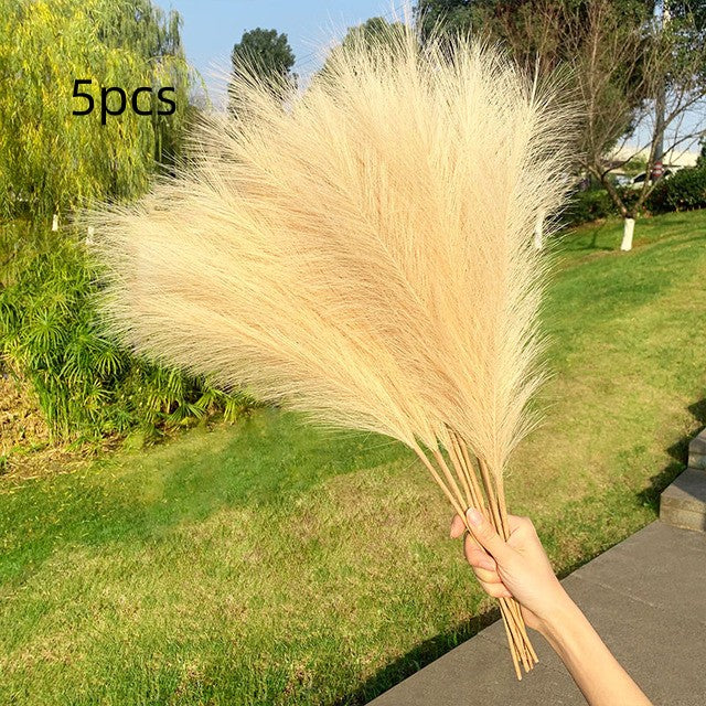 Artificial pampas grass bouquet in Style B, 5 pack