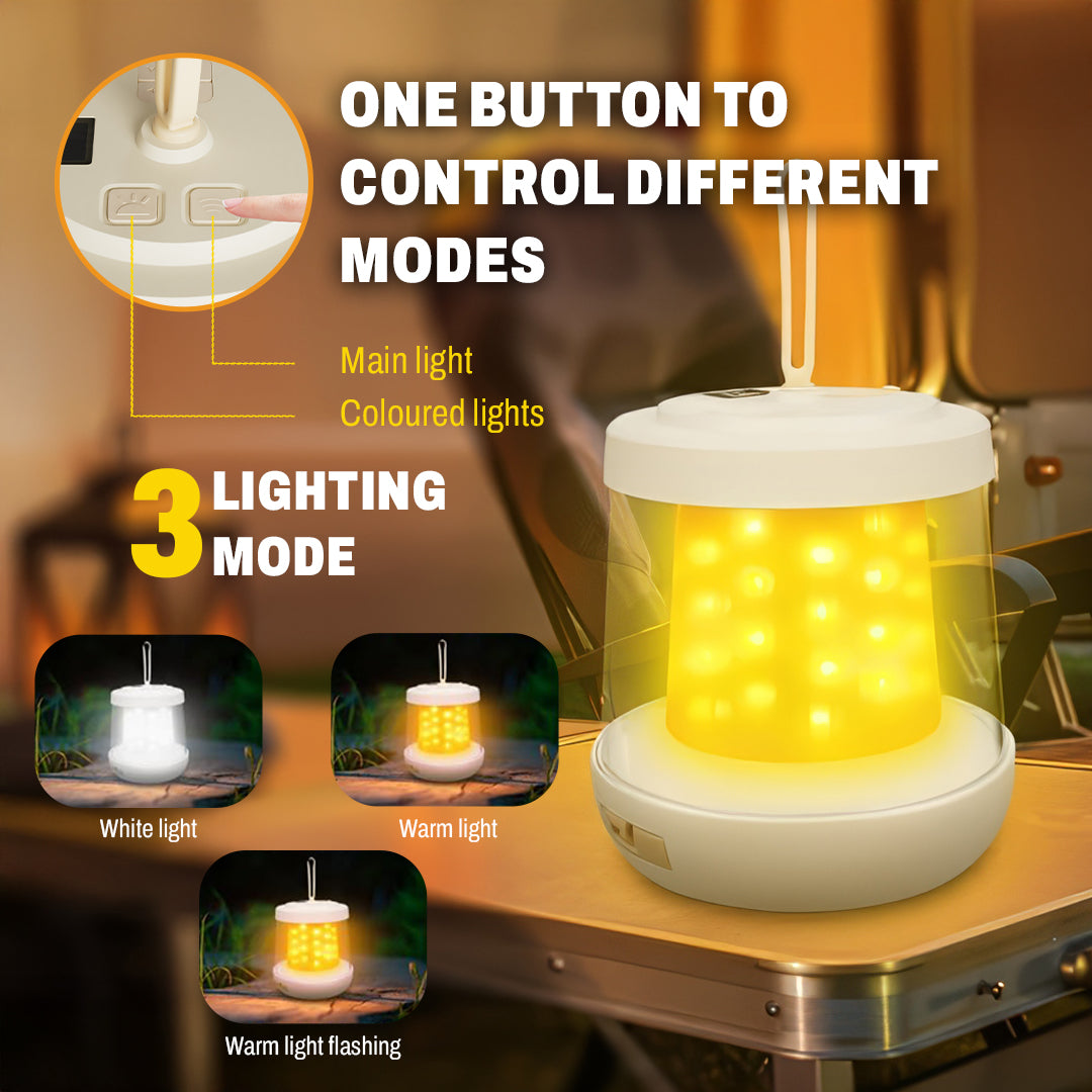 Camping lantern with power bank – view 2