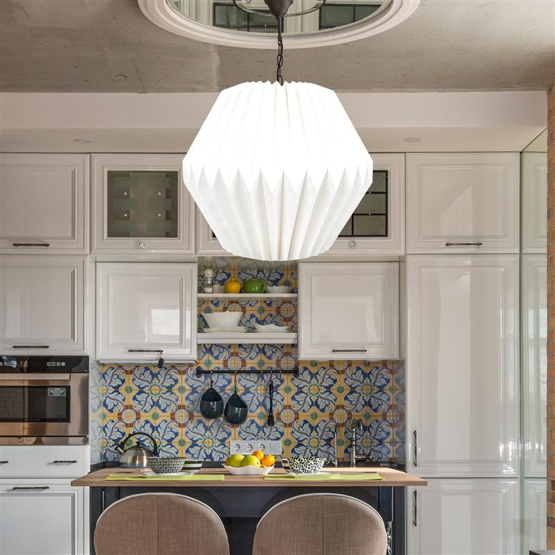 Origami paper lantern pendant shade – view 2