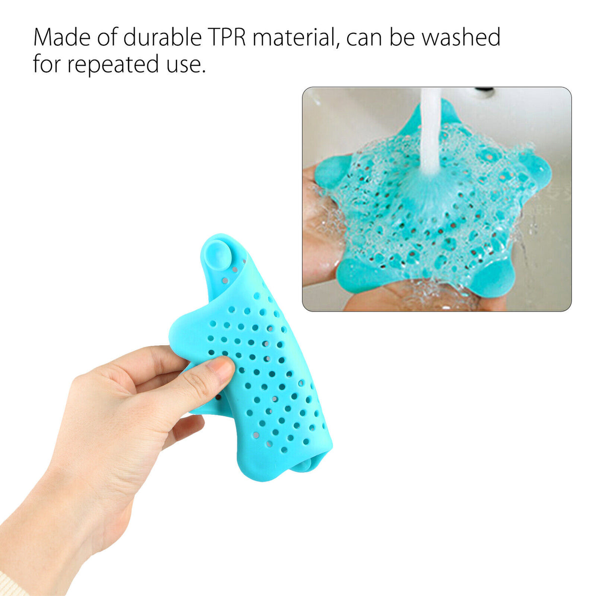 Starfish Silicone Drain Hair Catchers – Set of 3 – view 4