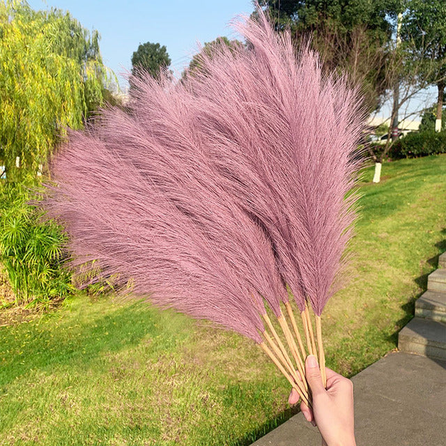 Artificial pampas grass bouquet in Style F
