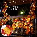Maple leaf LED garland – view 5