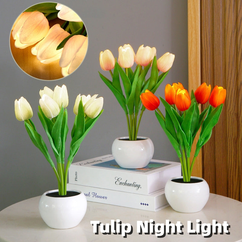 LED tulip flowerpot lamp