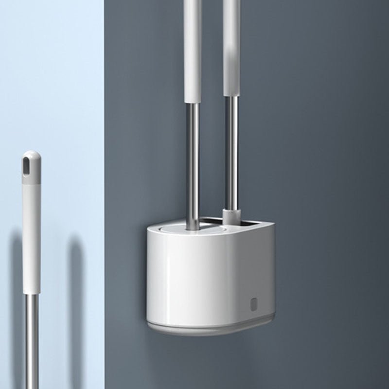 Silicone Toilet Brush Set with Holder - Lumora