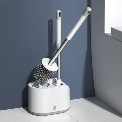 Silicone Toilet Brush Set with Holder